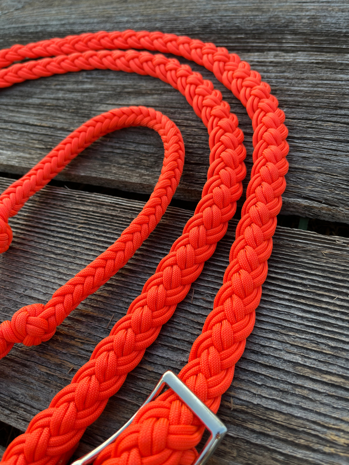 Neon Orange Barrel Reins