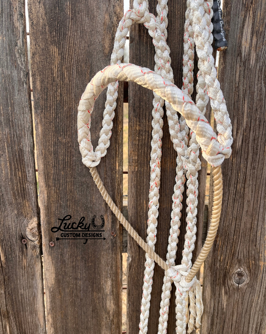 Lariat nose band halter (1/2” mule tape)