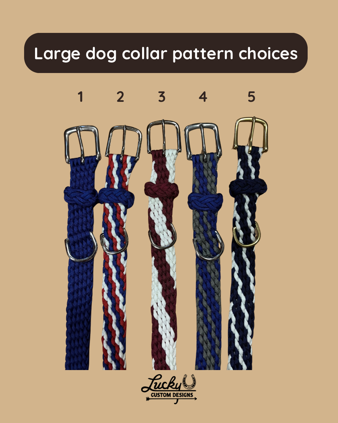 Large Paracord Dog Collar