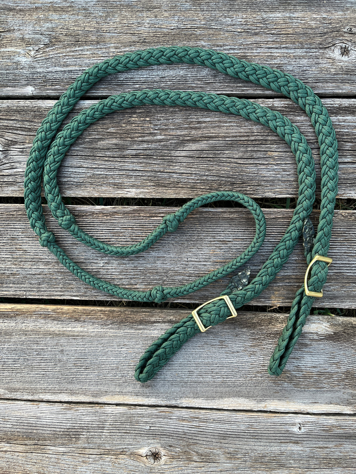 Emerald Green Barrel Reins