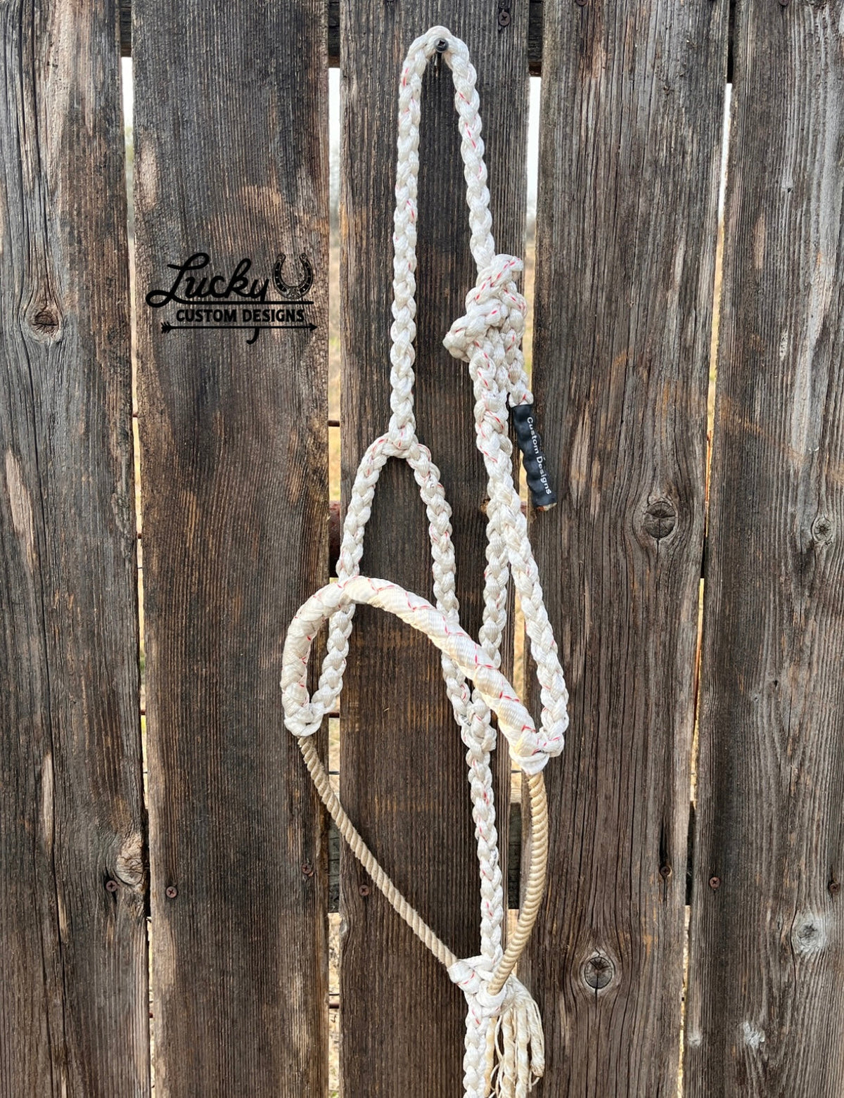 Lariat nose band halter (5/8” mule tape)