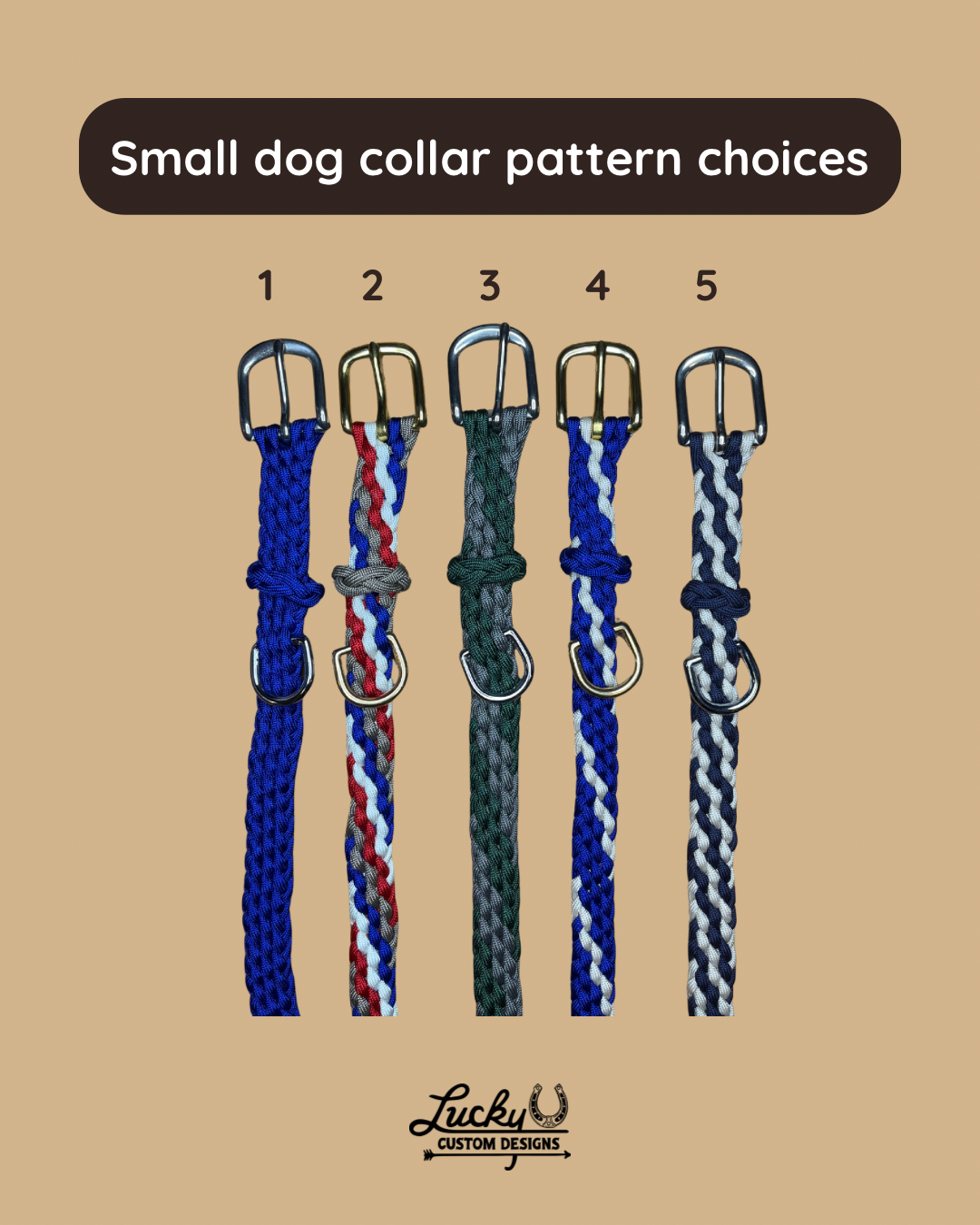 Small Paracord Dog Collar