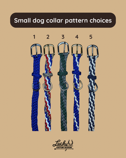 Small Paracord Dog Collar