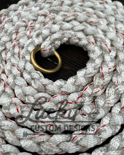 Mule tape tie ropes with 1” ring