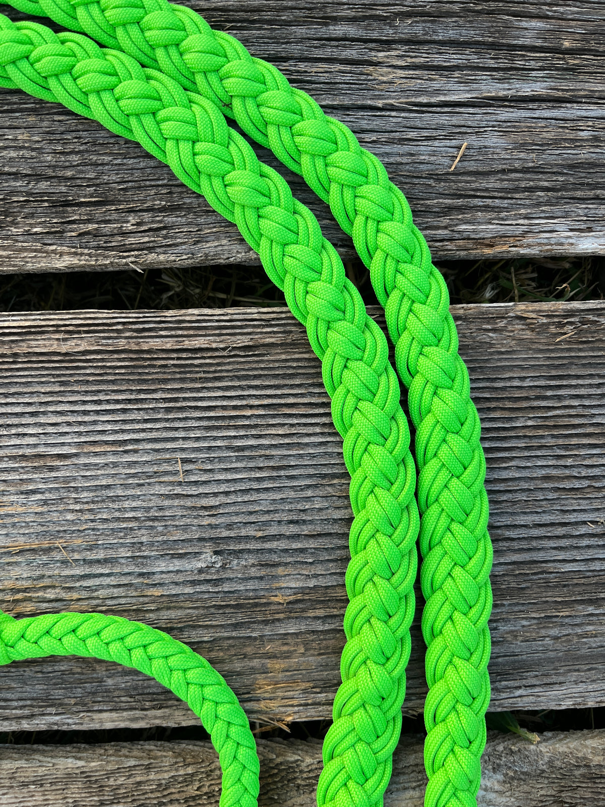 Neon Green Barrel Reins